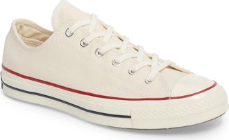 Converse Chuck Taylor 70 Low Top Sneaker in Parchment/garnet/egret at Nordstrom, Size 16