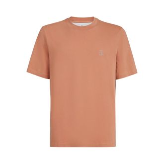 Brunello Cucinelli Logo-detail Crew-neck T-shirt