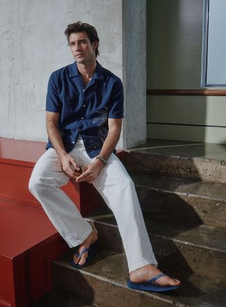 Le 31 Mens Cotton-linen pant New York fit - Straight