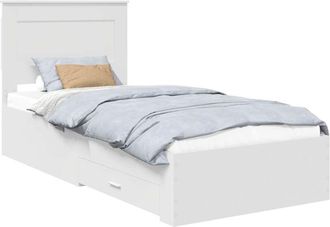 vidaXL Bed Frame with Drawer with Headboard Manual Engineered Wood vidaXL
