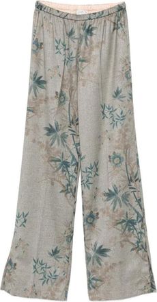 Forte_Forte My Pants - Dames - Wijde Broeken - Groen - XS - Broeken