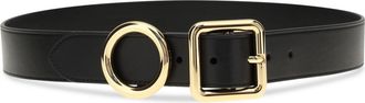 Jacquemus Womens Leather Regalo Belt Black Calf Bos Taurus E Braces