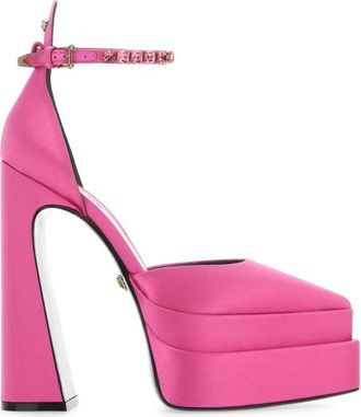 Versace Pink Satin Pumps