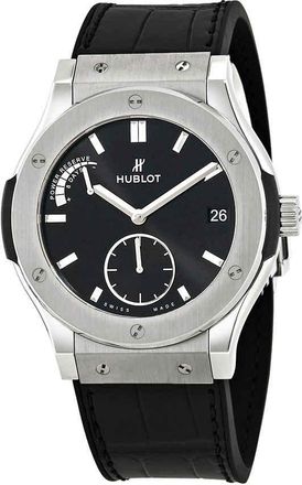 Hublot Classic Fusion Black Dial Automatic Mens Power Reserve Watch 516.NX.1470.LR