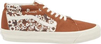 Vans Schoenen, Dames, Bruin, 40 EU, Bruine Canvas Sneakers met Decoraties