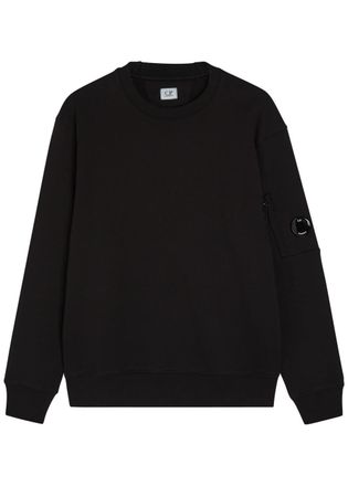 C.P. Company Logo Cotton Sweatshirt - Black - XL