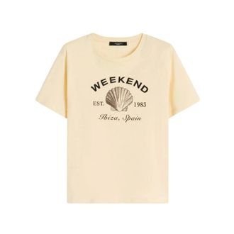 Max Mara T-Shirts, female, Yellow, Size: XS Wkdbora T-shirt