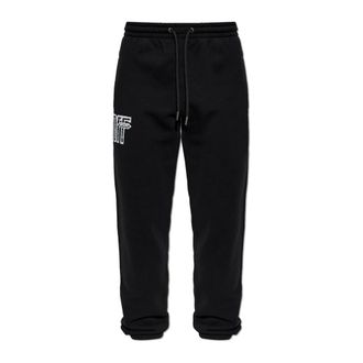 Off-white Heren, Broeken, Zwart, Maat: 3XL Katoen