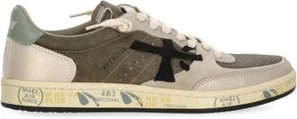 Premiata Brown Bskt Clay 8445 Leather Low-Top Sneakers