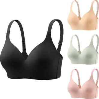 Generic Non Wired Bras for Women Ladies Underwear Bras Firm Hold Sports Bras Women High Impact Plus Size Full Coverage Wirefree Workout Non Padded Ultimate Ru