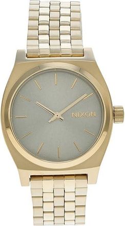 Nixon Medium Time Teller Womens Watches Light Gold/Vintage White