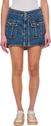 J.W.Anderson Irregular Hemline Mini Skirt With Front Patch Pockets