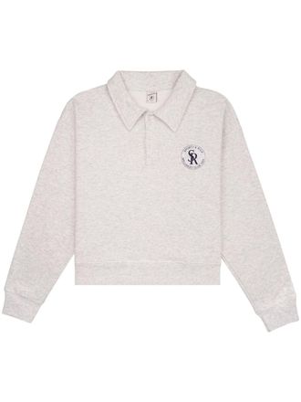 Sporty & Rich Katoenen polotop - Grijs