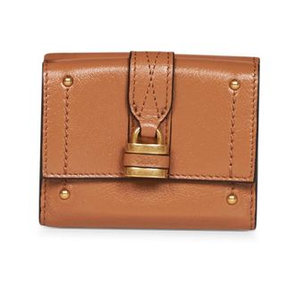 Chlo&eacute; Accessoires, Dames, Bruin, ONE Size, Katoen, Mini Paddington Tri-fold Portemonnee