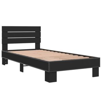 Berkfield Home Durable Bed Frame without Mattress Black 90x200 cm