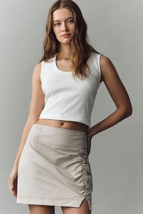 Pilcro Ruched Slim Mini Skirt