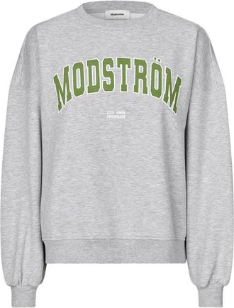 Modstr&ouml;m Bakirmd Sweat - Dames - Sweatshirts & Hoodies - Grijs - Maat: XL Katoen