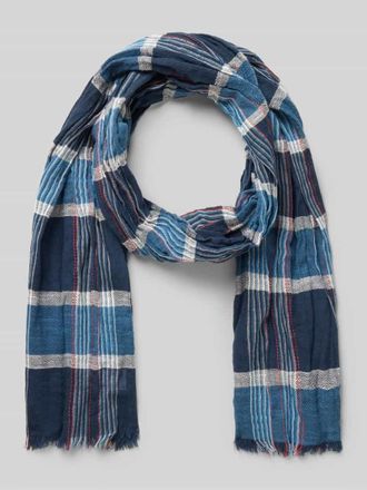 Camel Active Schal mit Fransen in Marine, Gr&ouml;&szlig;e 1