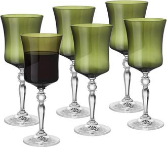 Barski Set Of 6 Stem Wine Glasses