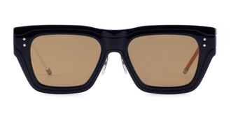 Thom Browne Rectangular - Navy / White / Red Asian Fit Sunglasses