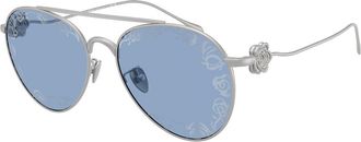 Giorgio Armani AR6167 3045AM Womens Sunglasses Silver Size 57