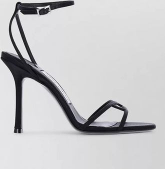 Jimmy Choo London textile and lamb leather sandals