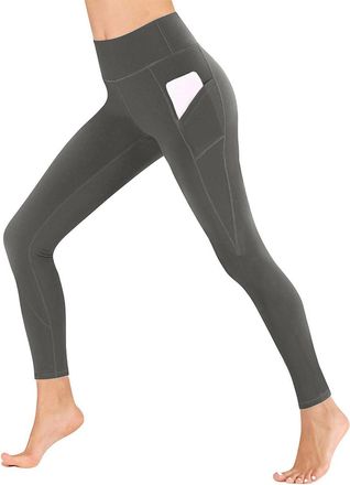 Generic Plus Size Leggings Leggings for Women UK Gym Workout Yoga Pants with Pockets High Waisted Stretchy Buttery Soft Touch Sport Activewear Ladies Tummy Co