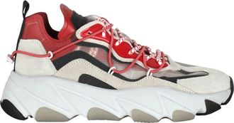 Ash Sneakers van mesh en su&egrave;de met trekkingveters - Dames - Sneakers - Veelkleurig - 38 EU - Su&egrave;de - Schoenen