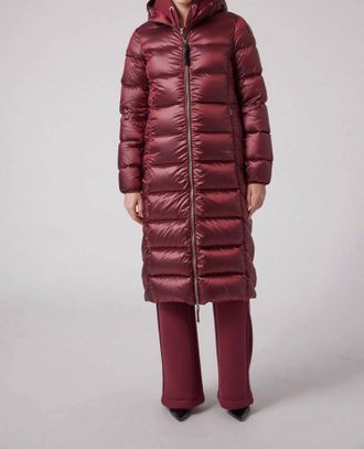 Parajumpers Womens Rindou Hooded Down Jacket In Rio Red