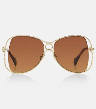Aquazzura Malibu oversized sunglasses