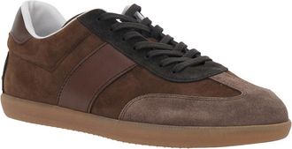 Tod's Mens Low Top Sneakers Brown Suede Calf Leather Trainers