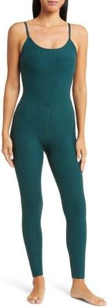 Beyond Yoga Uplevel Space Dye Midi Jumpsuit in Midnight Green Heather at Nordstrom Rack, Size X-Small