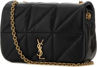 Saint Laurent Womens Jamie Shoulder Bag Black Leather
