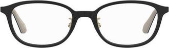 Kate Spade New York aisha 51mm oval optical glasses in Black at Nordstrom