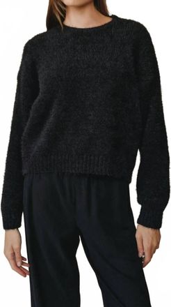 Bella Dahl Drop Shoulder Sweater In Black