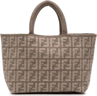 Fendi Pre-owned Fendi Large Zucca Cashmere Shopper Tote Ladies IF8OMGV817NCTUR7