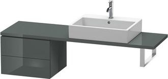 Duravit Consola Baja L-cube 520x477x400mm Gris Doloaveci Brillante