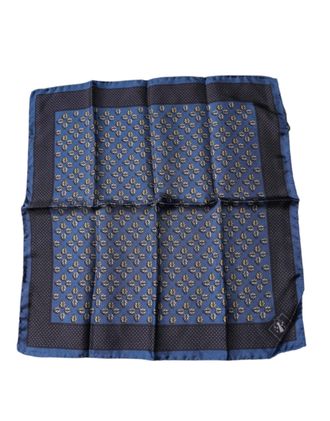 Dolce & Gabbana Mens Blue Lady Bug Silk Square Handkerchief Scarf