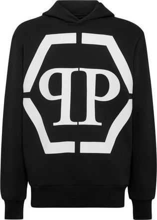 Philipp Plein Heren, Sweatshirts & Hoodies, Zwart, Maat: XL Katoen
