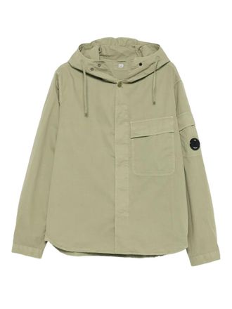 C.P. Company pocketed hooded jacket - men - Cotton - M - Green