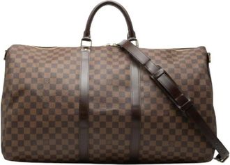 Louis Vuitton Pre-owned Weekend Bags, female, Brown, Size: ONE SIZE Pre-owned Keepall Bandouliere 55