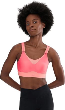 Under Armour Infinity High Impact Sports Bra Womens Bra Bittersweet Pink : MD D-DD, Polyester