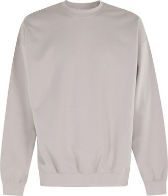 Yohji Yamamoto Turtledove FL Crew Sweat Brushed Terry Cotton-Blend Sweatshirt