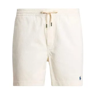Polo Ralph Lauren Korte Broeken, Heren, Wit, L, Katoen, Off-White Corduroy Prepster Shorts