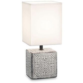 Ideal Lux Ideal Lux - Kali-1 - L&aacute;mpara De Mesa De Interior 1 Luz Blanca Con Pantalla, E14