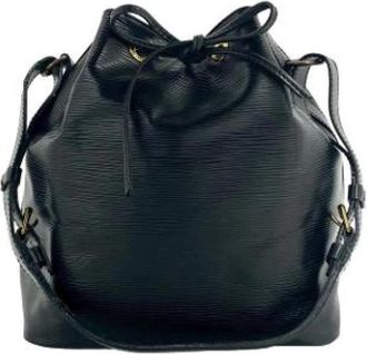 Louis Vuitton Pre-owned Vintage Bucket Schoudertas - Dames - Vintage Tas - Zwart - ONE Size - Leer - Vintage