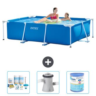Intex Piscina Con Estructura Rectangular - 220x150x60 Cm - 6-piezas S40001