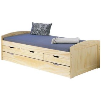 Inter Link SAS Letto+secondo letto ad estrazione marinella 98x205x63h pino massello-InterLink