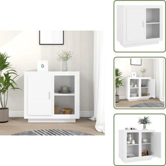 vidaXL The Living Store Credenza Rovere Sonoma 80x40x75 cm - Credenza con scaffali