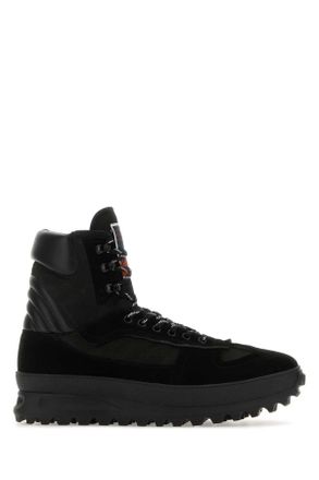 Maison Margiela Black Leather Climber Sneakers